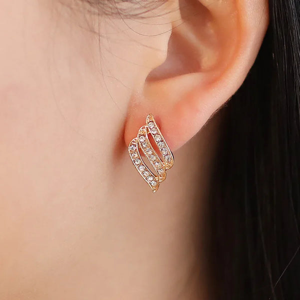 Heavenly Wings Crystal Stud Earrings