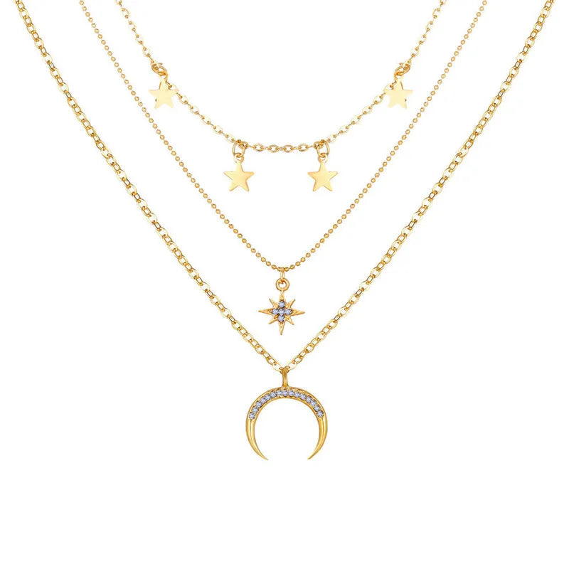 Cosmic Serenity Multilayer Necklace