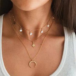 Cosmic Serenity Multilayer Necklace