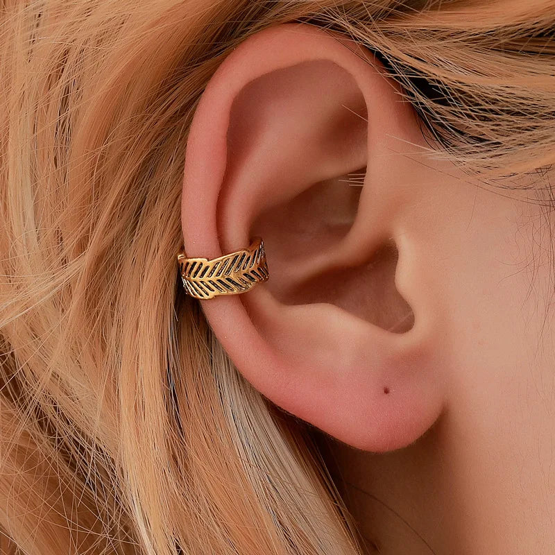 Elegance Leaf Ear Cuffs