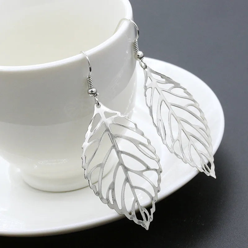 Whimsical Leaf Cascade Earrings